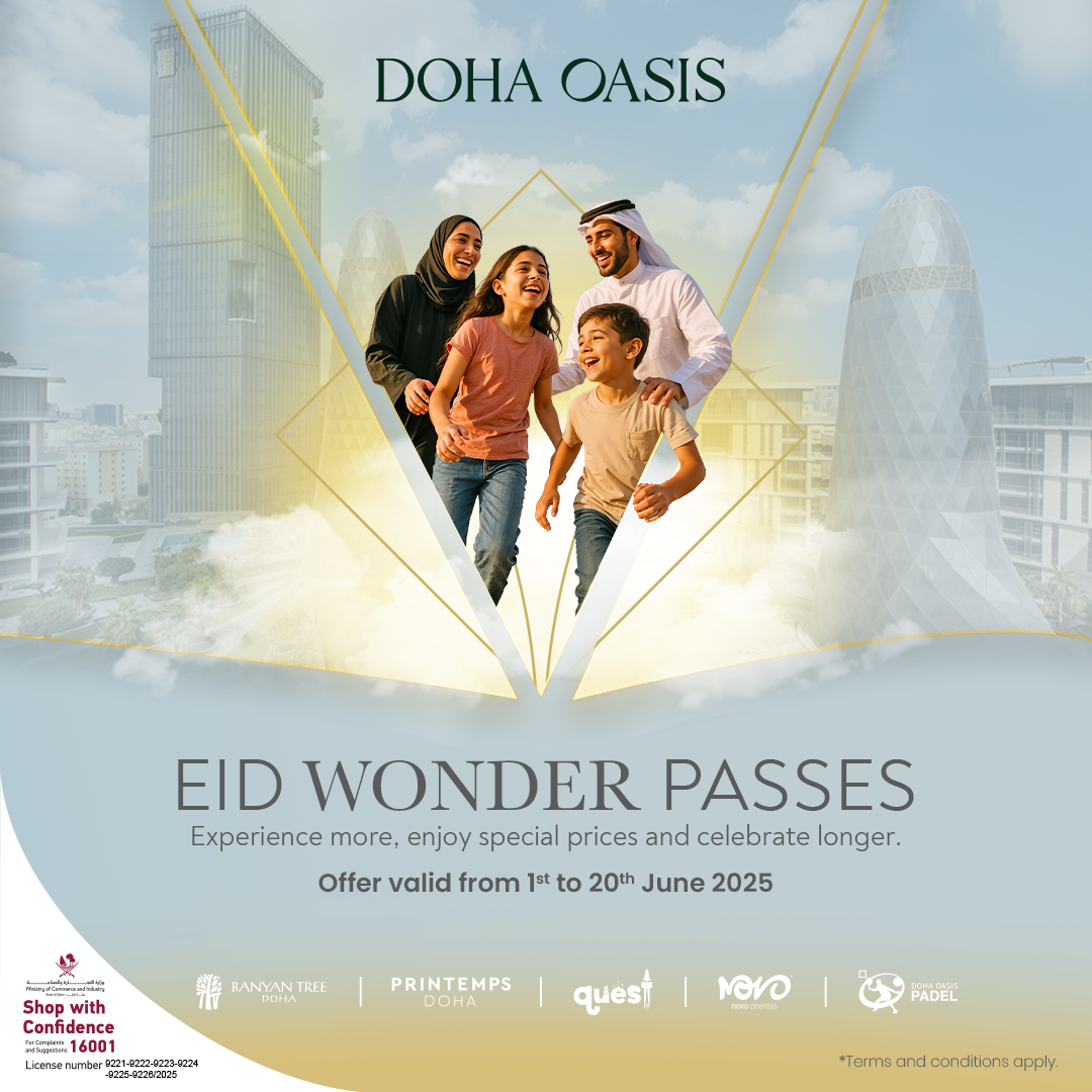 Doha Oasis | Doha Oasis Launches ‘Eid Wonder Passes’ – One Destination, Endless Experiences